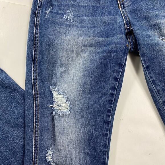Kancan Ellington Jeans High Rise Distressed Ankle Skinny Denim Womens Sz 25 - Picture 5 of 11